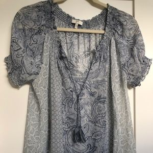 Joie Paisley Silk Blouse